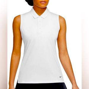 Women’s Sleeveless White Nike Golf Dri-Fit Size: Medium